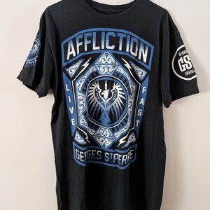 AFFLICTION GSP GEORGE ST PIERRE WALK OUT SHIRT